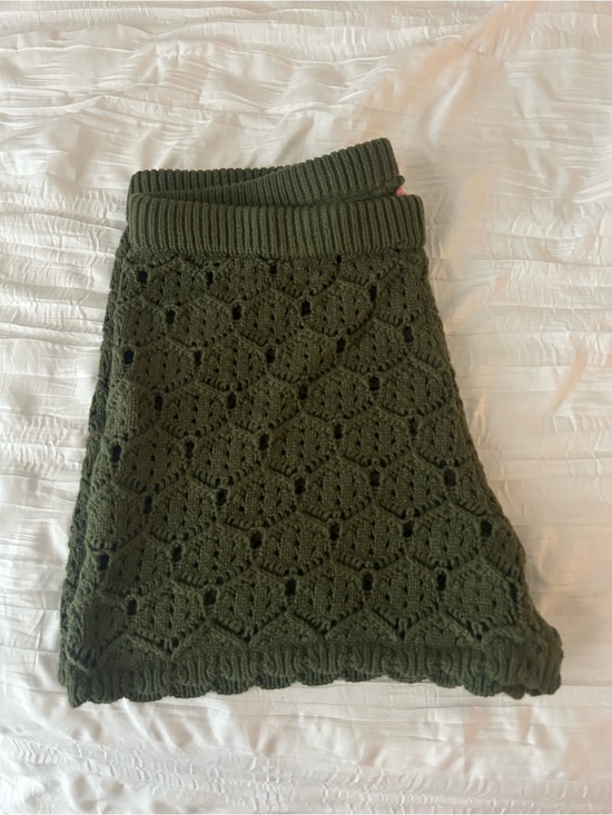 Coco And Shay Dresses & Skirts - Knit Crochet Olive Green Shorts